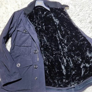 Giorgio Armani gebrauchte Black Label Jacke 2way Kunstfell Made in Italy - Bild 1 von 24