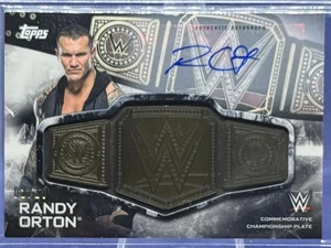 2019 Topps WWE Smackdown Randy Orton Championship Medallion Auto 02/10 #SCA-RO - Picture 1 of 3