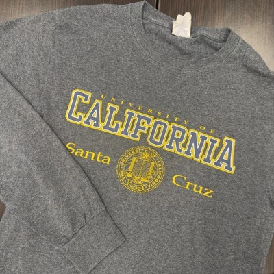 Футболка с длинным рукавом University of California Santa Cruz UCSC серая - Изображение 1 из 4
