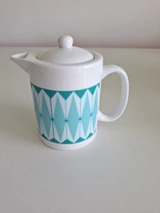 Teapot Bone China 1 Or 2 Person Geometric Design New - Picture 1 of 6