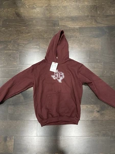 Texas AM Aggies Hoodie Neu mit Etikett Champion Sweatshirt Pullover JUGEND LARGE  - Bild 1 von 6