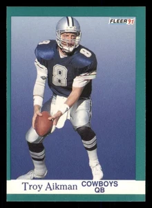 1991 Fleer #228 Troy Aikman - Picture 1 of 2