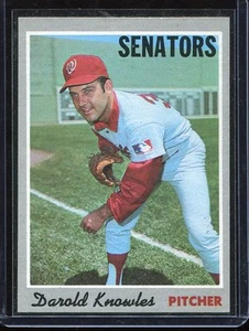 1970 Topps Baseball # 106 Darold Knowles (NM+) Near Mint Plus - Picture 1 of 2