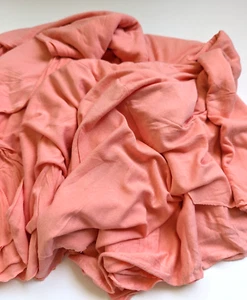 Peach Cotton Stretch Jersey Knit Fabric by the Yard - Picture 1 of 5