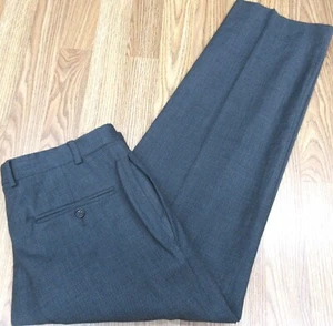 BROOKS BROTHERS FITZGERALD PANT REGULAR FIT WOOL GRAY NAILHEAD Sz 36W x 27L - Foto 1 di 5