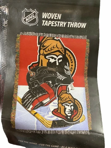 NHL Ottawa Senators throw NWT blanket wall hanging 48"x60" Cover