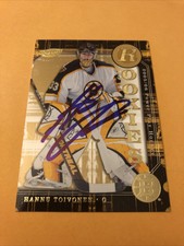 Hannu Toivonen Signed Boston Bruins Rookie Card 1