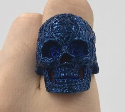 Personality Pattern Skull Head Stainless Steel Rings Size 7-13 - Image 1 of 4