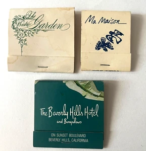 Beverly Hills Hotel Bistro Garden Beverly Hills & Ma Maison -Unstruck Matchbooks - Picture 1 of 5