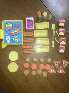 Mattel California Dream Barbie Hot Dog Stand Replacements Tray Fries & More Lot - Picture 1 of 4