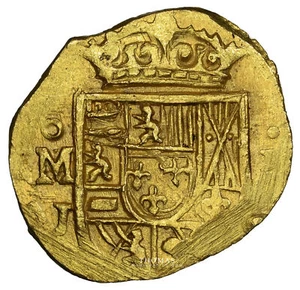 Mexico Philippe V Gold cob 1 escudo (1714) J Error Legend NGC MS 65 1715 Fleet - Picture 1 of 3