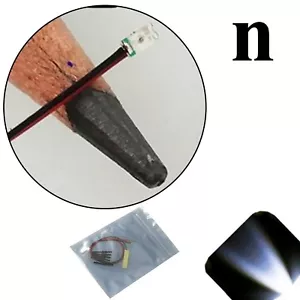 100 x 12v 0603 1608 blanco transparente fresco nano SMD LED luz precableada cables soldados - Imagen 1 de 4