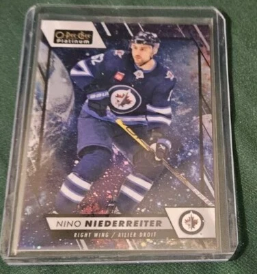 NINO NIEDERREITER 2023-24 O-Pee-Chee Platinum COSMIC #74  06/65 Winnipeg Jets - Image 1 of 2