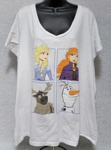 Disney Frozen II Womens Shirt Top Blouse Size 3X Multicolor Frozen - Picture 1 of 12