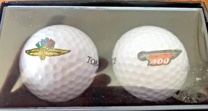 Indy 500 / Brickyard 400 August 4 2002 Logo Golf Ball Set of 2 - Picture 1 of 3