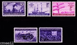 1944 Commemorative Year set (5 Stamps) - MNH - Picture 1 of 1