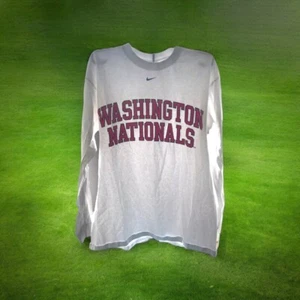 Nike | Washington Nationals World | DC | Long Sleeve Tshirt | Size: Med | White - Picture 1 of 9