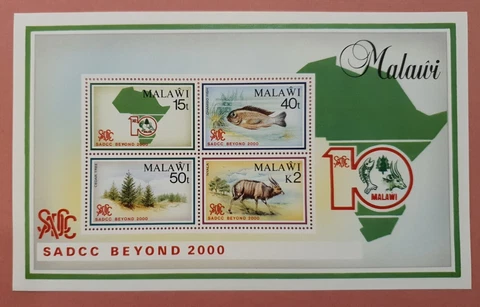Malawi 1990 The 10th Anniversary of SADCC Minisheet SG 843 - 46 Mint MNH Cover