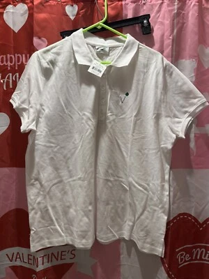 NWT WHITE Official Girl Scouts Volunteer Leader Polo Shirt Size 2X 20W-22W - Image 1 of 4