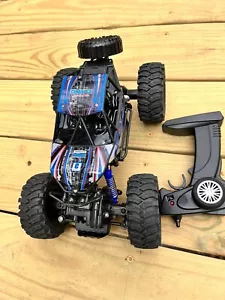 4wd RC Monster Truck Off-road Vehicle 2.4g Remote Control Buggy Crawler Car Blue - Picture 1 of 12