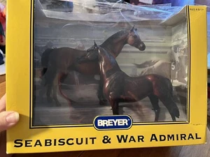 Breyers Horse (2) In Box 2003 Sea Biscuit & War Animal 12 X 9 - Picture 1 of 7