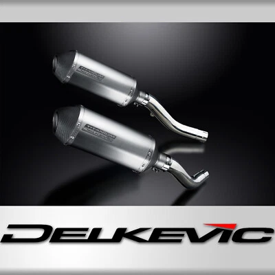 Kawasaki Z1000 2003-06 Delkevic Slip On 10" X-Oval Titanium Exhaust Muffler Kit - Image 1 of 4