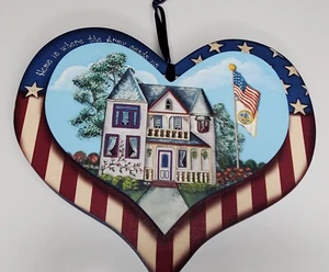 Home is Where The Army Sends Us Heart Plaque, Brandywine Woodcrafts Inc., USA. - Picture 1 of 6