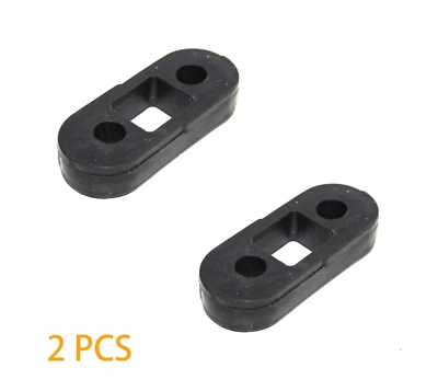 2PC For 81-13 Dodge Ford Chrysler Plymouth Exhaust System Insulator Black Rubber - Image 1 of 4