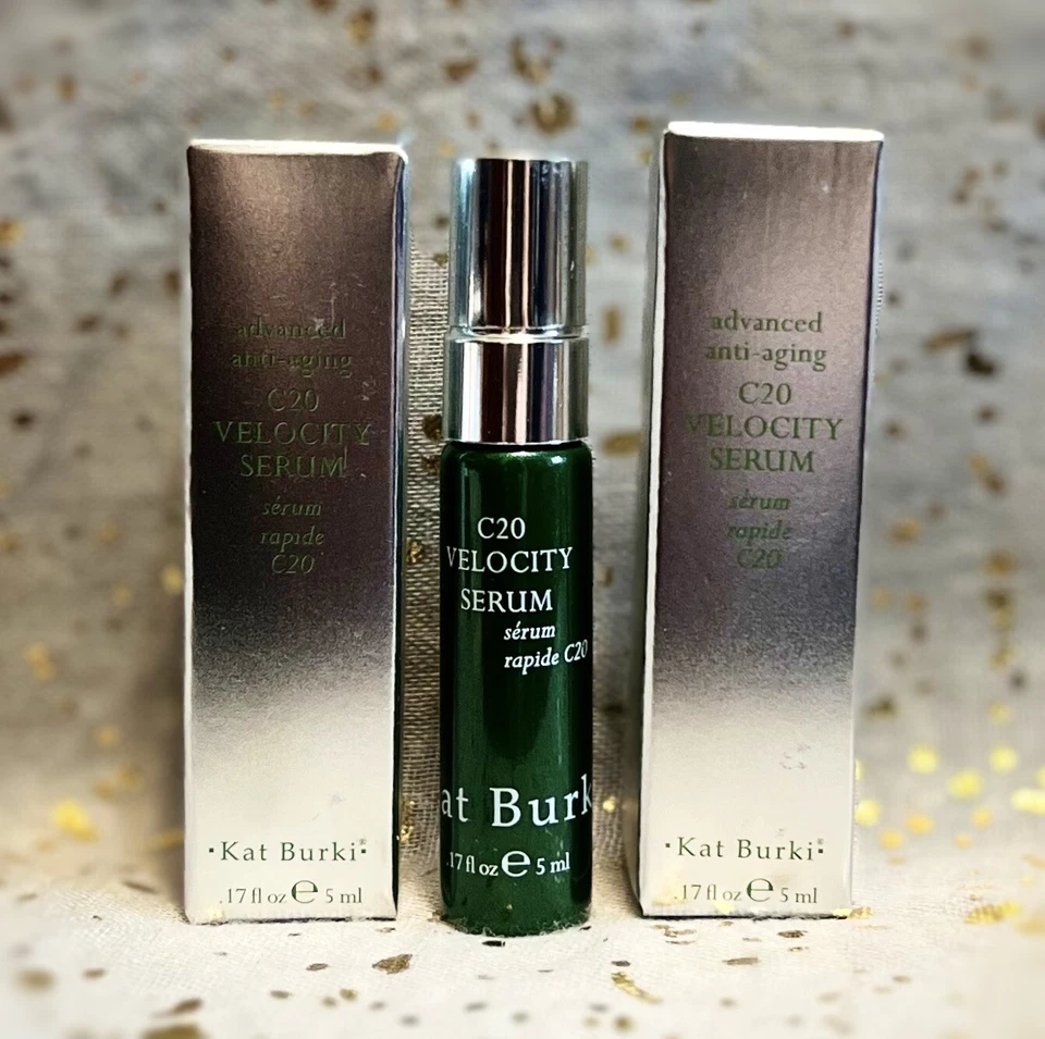 2x~Kat Burki~Advanced Anti-aging C20 Velocity Serum~.17 fl oz/5ml ea~Minis~NIB~ - Image 1 of 1