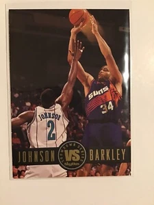 Larry Johnson Charles Barkley 1994 Skybox Johnson Vs Barkley Showdown Card #SS-8 - Bild 1 von 2
