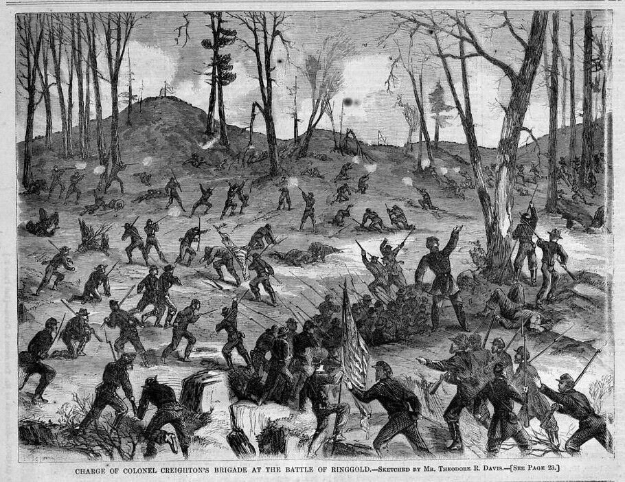 Ringgold Georgia Civil War Battle Colonel Creighton Brigade Charge 1864 History Ebay