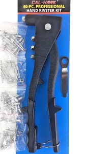 60 piezas H-Duty PRO. "Herramienta de remachado manual pistola de remache pop 3/32"" 1/8"" 5/32"" 3/16" - Imagen 1 de 4