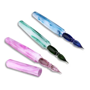 MAJOHN N10 Glass Dip Pen Resin Barrel 0.6~0.8mm Glass Nib Writing Drawingr3 - Picture 1 of 20