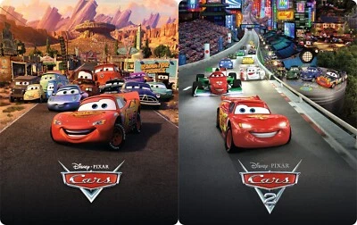 Cars 1 & 2 (Blu) Zavvi Limited Ed Steelbook BRAND NEW Region Free *Only BN on EB - Image 1 of 4