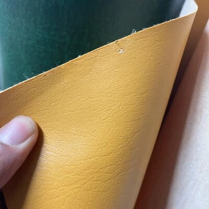 Mustard Smooth Grain Leatherette Fabric Faux Leather Upholstery Car Boat Camper - Picture 1 of 1