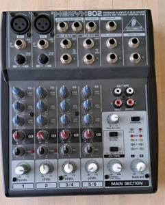 BEHRINGER XENYX 802 premium 8 input 2 bus mixer, Xenyx Mic Preamps - Picture 1 of 11