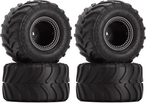 Monster Truck Wheel Rim Tires Set for Axial SCX24 FMS FCX24 and TRX4MT, 70 * ... - Picture 1 of 7