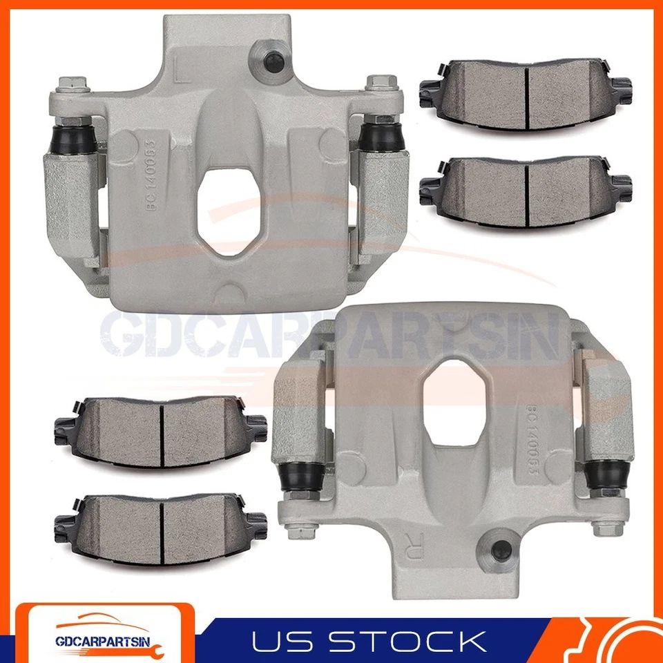 2X Brake Rear Calipers and 4x Ceramic Pads For 02-09 GMC Envoy 06-09 Saab 9-7x Foto 1 de 1