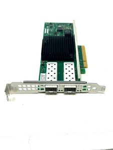 Dell Y5M7N 10Gbps Dual Port SFP+ PCIe Network Adapter Intel X710-DA2 Full Height - Picture 1 of 2