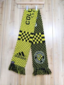 Ruffneck Adidas Columbus Crew SC MLS Soccer Fan Scarf Yellow Black Knit Striped - Picture 1 of 14