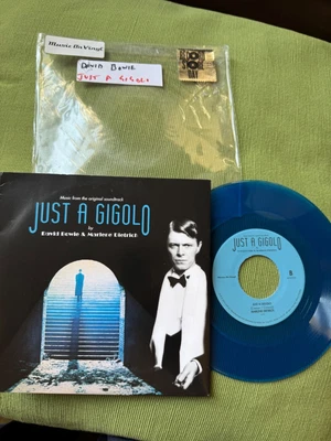 DAVID BOWIE - MUSIC FROM JUST A GIGOLO - UK - 7" SINGLE - BLUE VINYL - 2019 - Image 1 of 2