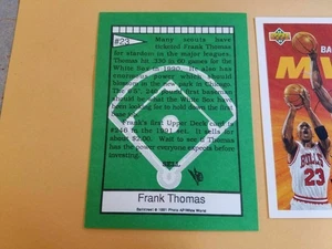 Frank Thomas Chicago White Sox BallStreet 1991 #23 OVERSIZE RARE Oddball - Picture 1 of 1