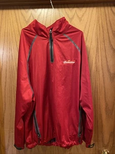 Budweiser Men’s 2XL Windbreaker Qtr Zip Jacket Red - Picture 1 of 7