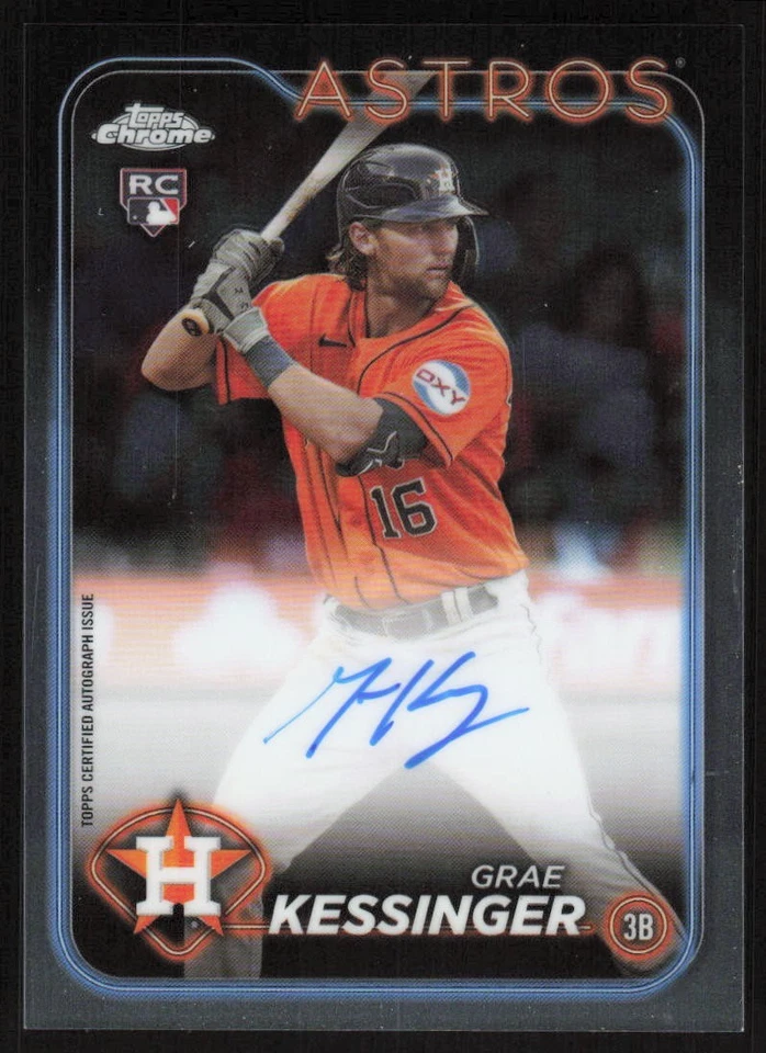 2024 Topps Chrome Rookie Autographs #RA-GK Grae Kessinger Houston Astros - Image 1 of 2