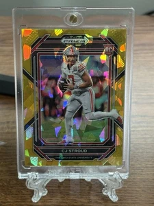 Draft Picks Panini Prizm 2023 - C.J. Stroud #102 Gold Ice Prizm (RC) - Foto 1 di 2