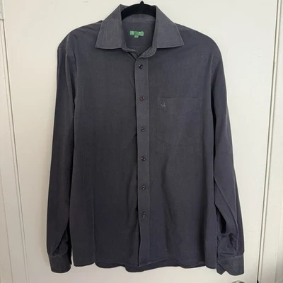 United Colors of Benetton Men's Large Gray Button Down Shirt Medium VTG - Image 1 of 4