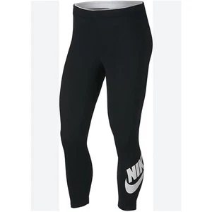 NWOT NIKE LOGO BLACK FULL LENGTH LEGGINGS; SIZE L - Picture 1 of 5