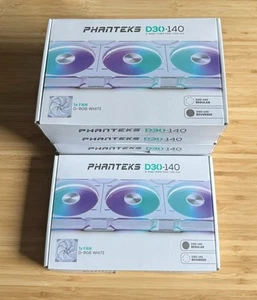 Phanteks D30-140 DRGB PWM VENTILATEUR, modèle à flux d'air inversé, performance premium D-RGB - Photo 1/1