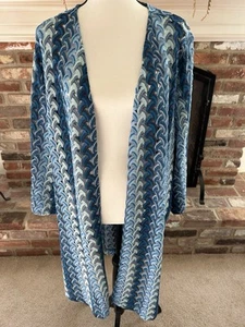 G by Giuliana Black Label Long Duster -Size 3X Brand New - Picture 1 of 12