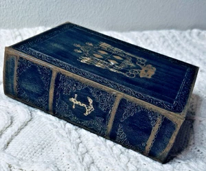 Vintage Style Decorative Book Box Anchor Hidden Storage Jewelry, Remote, Keys - Picture 1 of 11